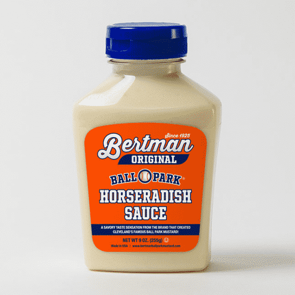 1 Case (12 ea) 9 oz. Bertman Original Horseradish Sauce